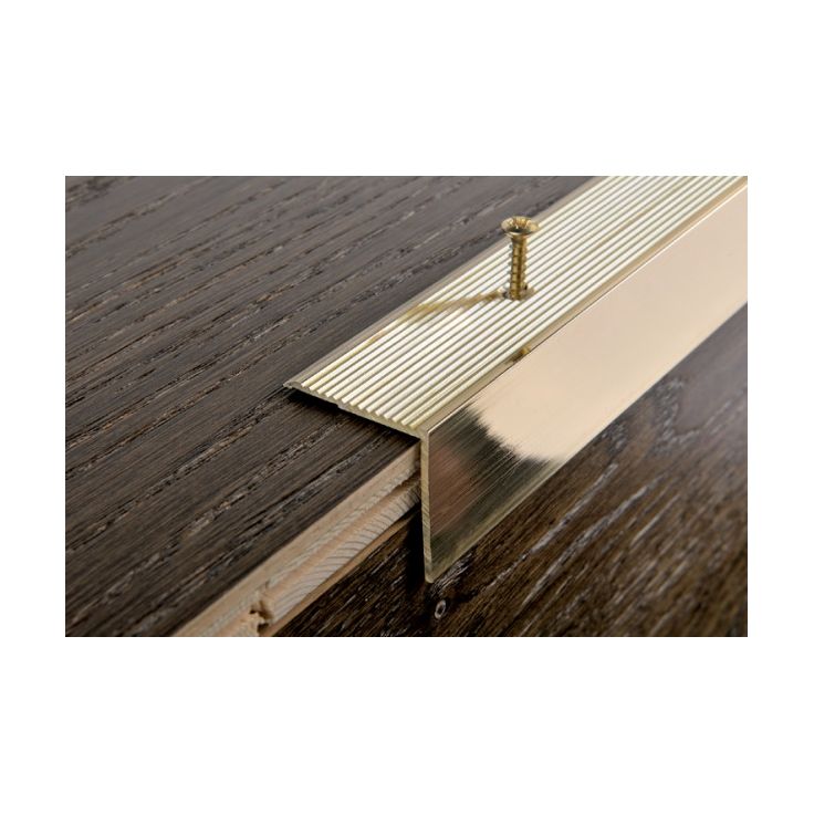 Porraskulmalista Progress Profiles Prowalk, 2,7m, 30mm, ruuvikiinnitettävä, pronssi