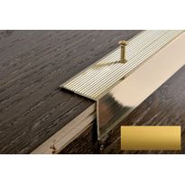 Porraskulmalista Progress Profiles Prowalk, 2,7m, 30mm, ruuvikiinnitettävä, anodisoitu kulta
