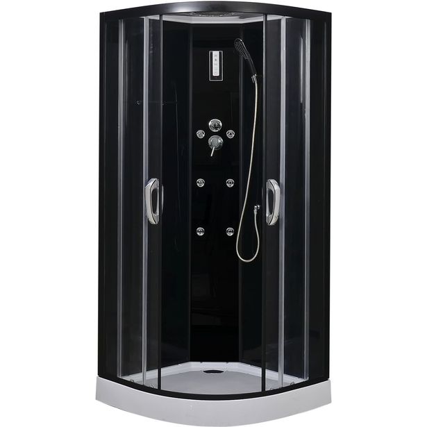 Hierova suihkukaappi Harma S28DK0P1, 90x90x215 cm, matala allas, katto