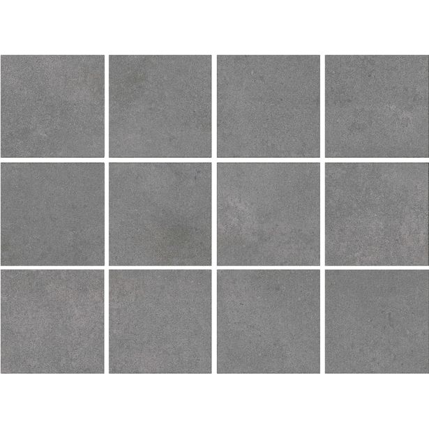 Lattialaatta Bien Arcides Grey, himmeä, verkolla, 100x100mm