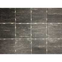 Lattialaatta Bien Alpstone, himmeä, musta, 10x10cm