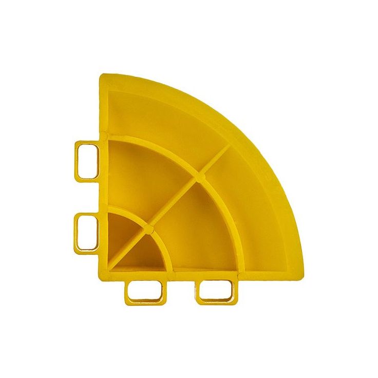 Muovilaatan kulmapala SteyrTek Racing Yellow, 4kpl