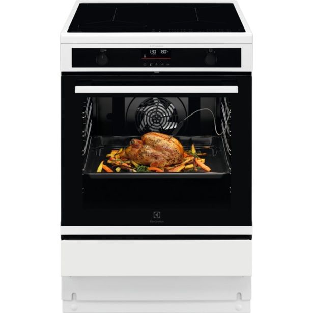 Lattialiesi Electrolux SteamBake Series 600 LKI66890SW, 59.6cm, induktio, höyrytoiminnolla, valkoinen