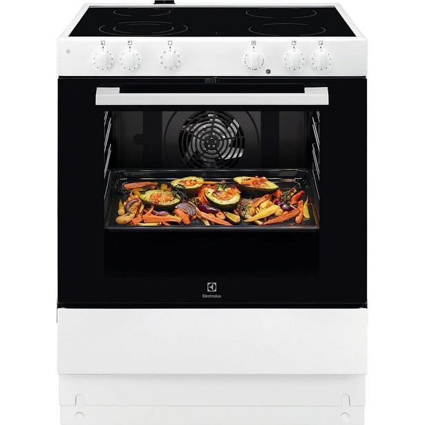 Keraaminen lattialiesi Electrolux SurroundCook Series 500 LKC74000SW, 69.6cm, höyrytoiminnolla, valkoinen