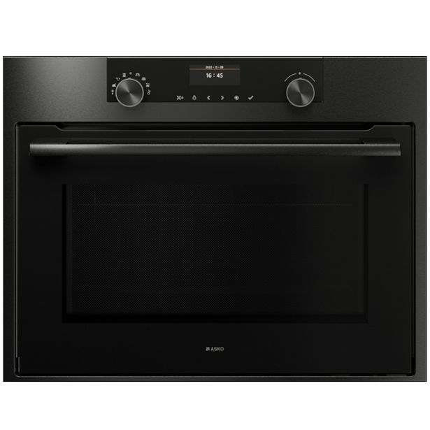 Yhdistelmäuuni Asko OCM8464B, 59,7cm, höyrytoiminto, musta
