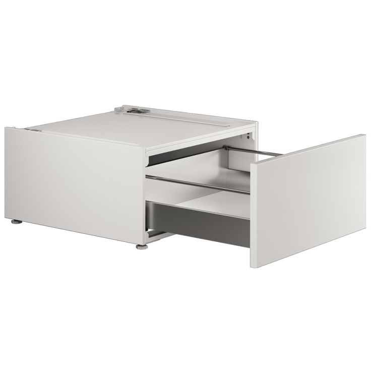 Pesukoneen/kuivausrummun jalusta Asko HP320W, 59,5cm, laatikolla, valkoinen