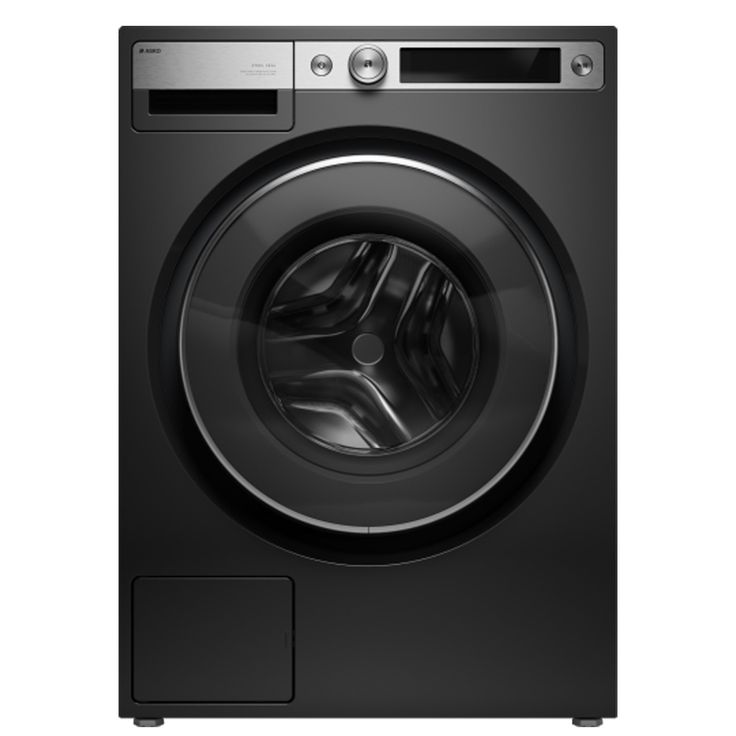 Edestä täydettävä pesukone Asko W7096XG, 9kg, 1600rpm, musta