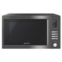 Mikroaaltouuni Smeg MOE31B, 52,3cm, vapaasti sijoitettava, harmaa