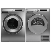 Pesutorni Asko W6098X.S/3 + T608HX.S, AutoDose, 9/8 kg, 1800rpm, teräs