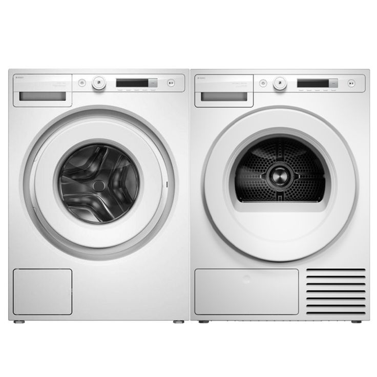 Pesutorni Asko W1094W + T108HW, 9/8 kg, Wi-Fi, valkoinen