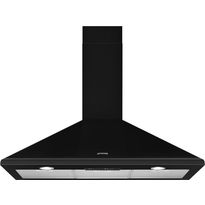Liesituuletin Smeg KSED95NEE, 90cm, musta, seinälle