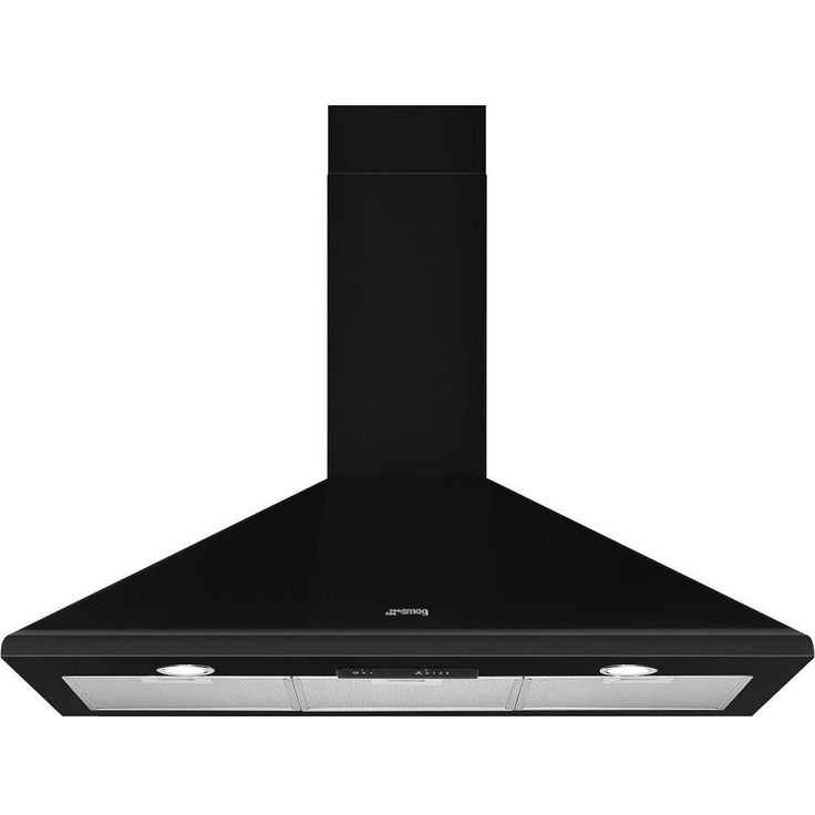 Liesituuletin Smeg KSED95NEE, 90cm, musta, seinälle