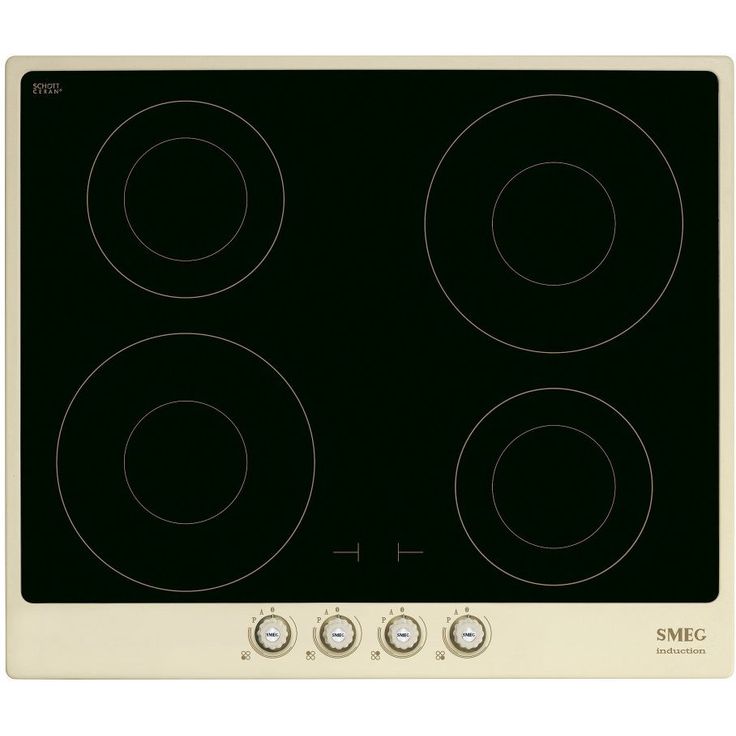 Induktioliesitaso Smeg SI764POM, 59.6cm, musta