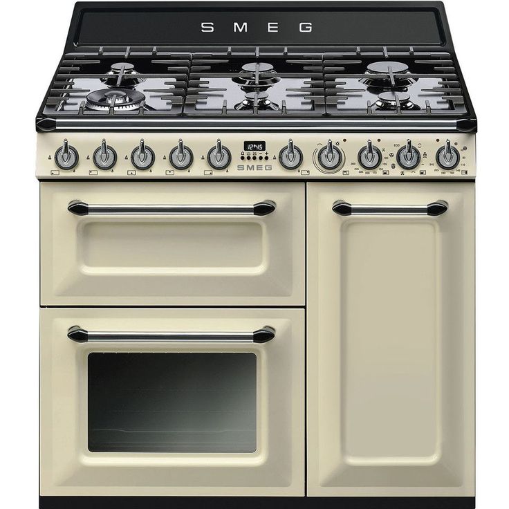 Kaasuliesi Smeg TR93P, 90cm, kermanvalkoinen