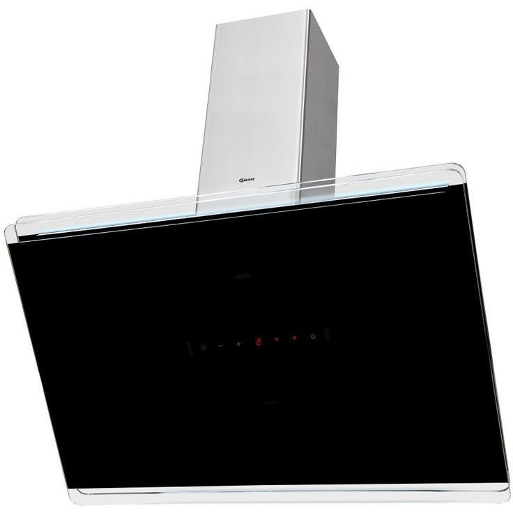Liesituuletin lasi Gram EFS 8690-92, 90cm, musta, seinälle