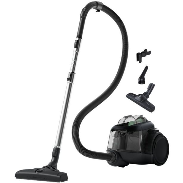 Pussiton pölynimuri Electrolux EL61C2GRN, musta