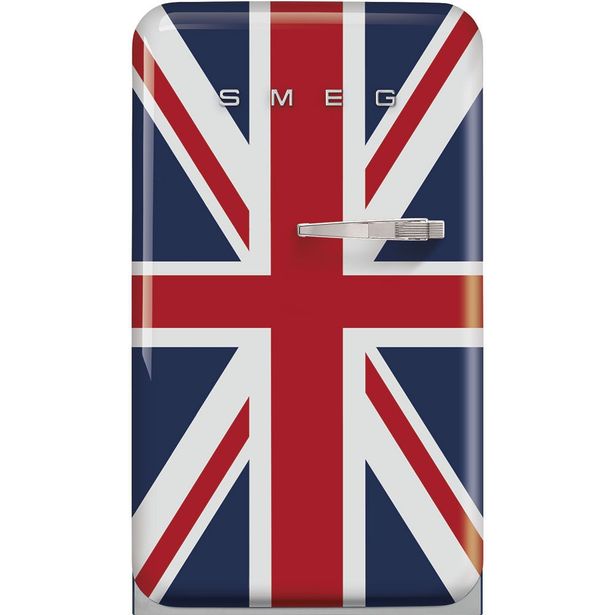Jääkaappi pakastelokerolla Smeg FAB10LDUJ5, 54.5cm, 122l, Union Jack, vasen