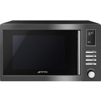 Mikroaaltouuni Smeg MOE25B, 58cm, musta teräs