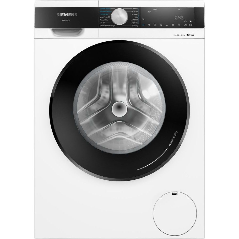 Kuivaava pesukone Siemens WN44A1E0DN, 60cm, 10/6kg, 1400rpm, valkoinen