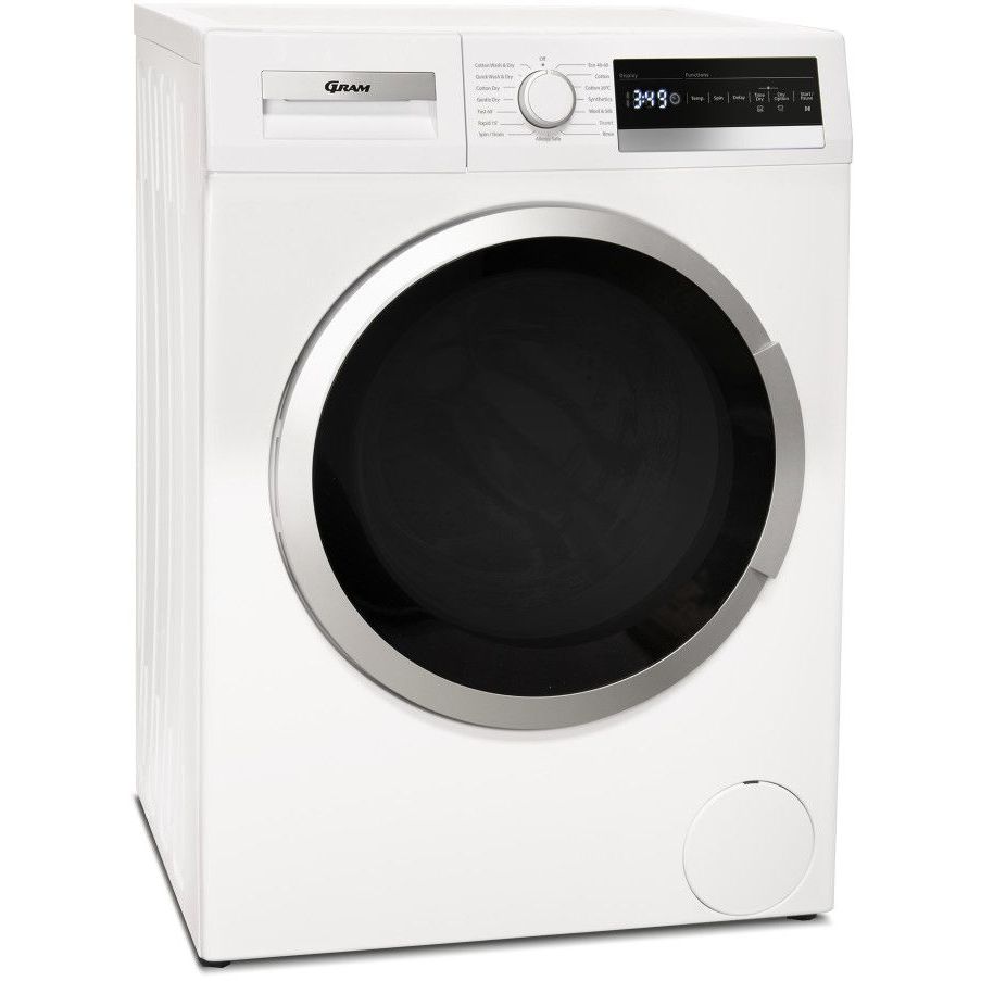 Kuivaava pesukone Gram WDD 786114-90/1, 60cm, 8/6kg, 1400rpm, valkoinen