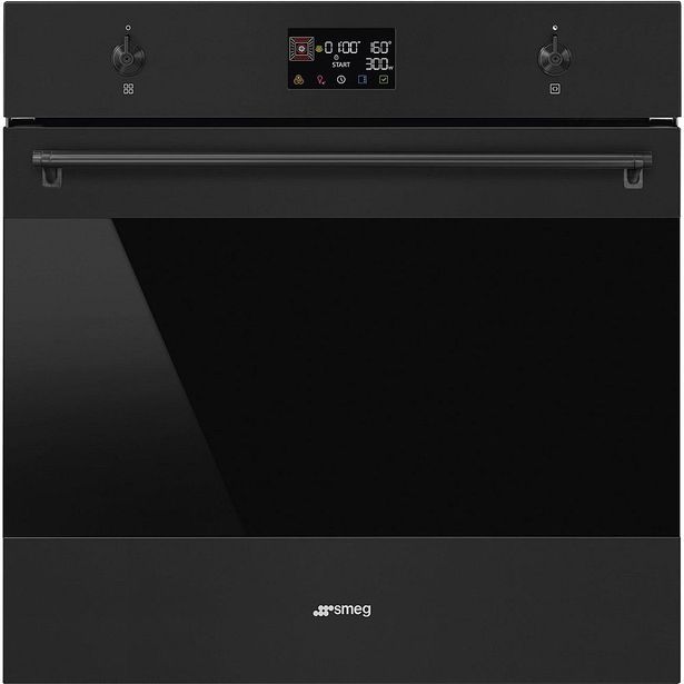 Yhdistelmämikroaaltouuni Smeg SO6302M2N, 59.7cm, musta