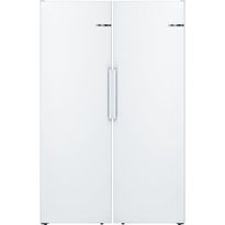 Jääkaappi ja pakastin Bosch KSV33NWEP GSN33VWEP Serie 2, 120cm, 549l, valkoinen