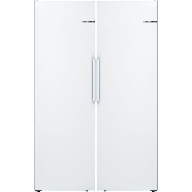 Jääkaappi ja pakastin Bosch KSV33NWEP GSN33VWEP Serie 2, 120cm, 549l, valkoinen