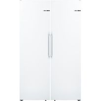 Jääkaappi ja pakastin Bosch KSV36NWEP GSN36VWEP Serie 2, 120cm, 588l, valkoinen, Verkkokaupan poistotuote
