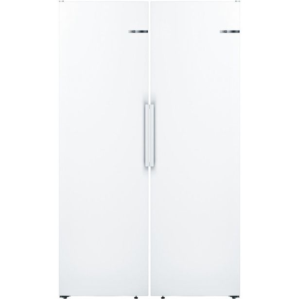 Jääkaappi ja pakastin Bosch KSV36NWEP GSN36VWEP Serie 2, 120cm, 588l, valkoinen