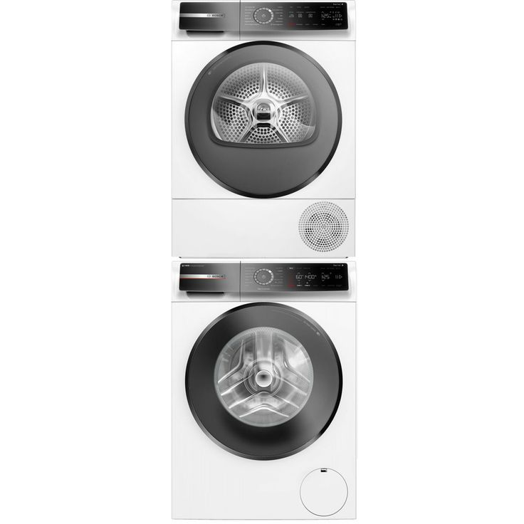 Pesukone ja kuivausrumpu Bosch WGB244ALSN WQB245ALSN Serie 8, 9kg, 1400rpm, valkoinen