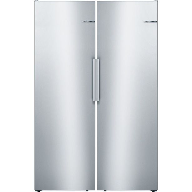 Jääkaappi ja pakastin Bosch KSV33VLEP GSN33VLEP Serie 4, 137cm, 549l, teräs