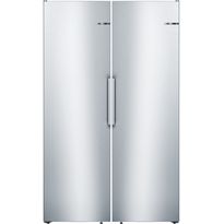 Jääkaappi ja pakastin Bosch KSV36VLDP GSN36VLEP Serie 4, 120cm, 588l, teräs