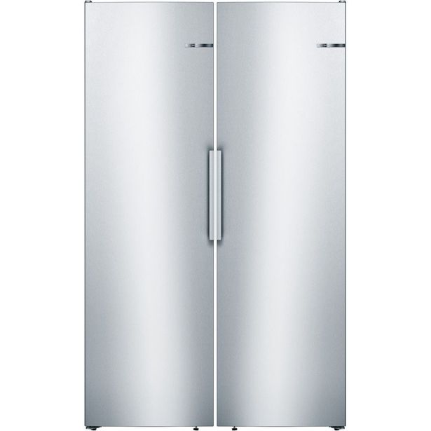 Jääkaappi ja pakastin Bosch KSV36VLDP GSN36VLEP Serie 4, 120cm, 588l, teräs