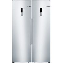 Jääkaappi ja pakastin Bosch KSV36BIEP GSN36BIEP Serie 6, 120cm, 588l, teräs