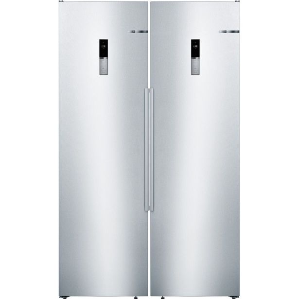 Jääkaappi ja pakastin Bosch KSV36BIEP GSN36BIEP Serie 6, 120cm, 588l, teräs