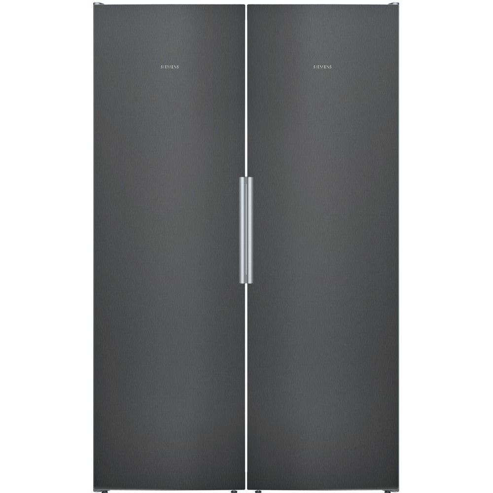 Jääkaappi ja pakastin Siemens KS36VVXDP GS36NVXEV iQ300, 120cm, 588l, musta teräs