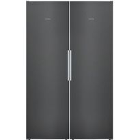 Jääkaappi ja pakastin Siemens KS36VVXDP GS36NVXEV iQ300, 120cm, 588l, musta teräs