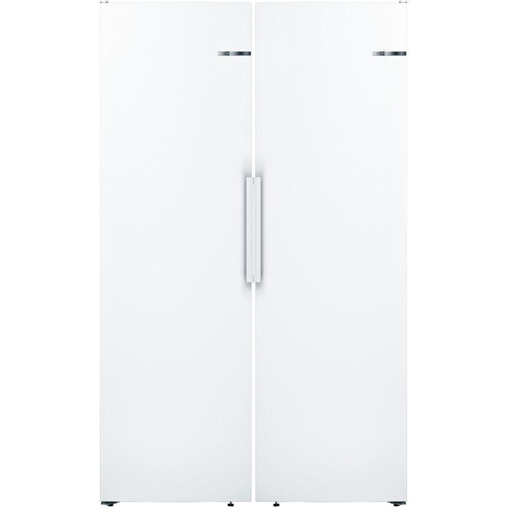 Jääkaappi ja pakastin Bosch KSV36NWEP GSV36VWEV Serie 2, 186cm, 120cm, 583l, valkoinen