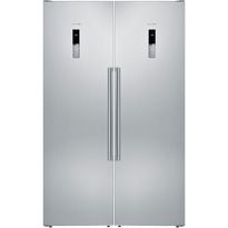 Jääkaappi ja pakastin Siemens KS36VCIEP GS36NBIEP, 120cm, 588l, teräs