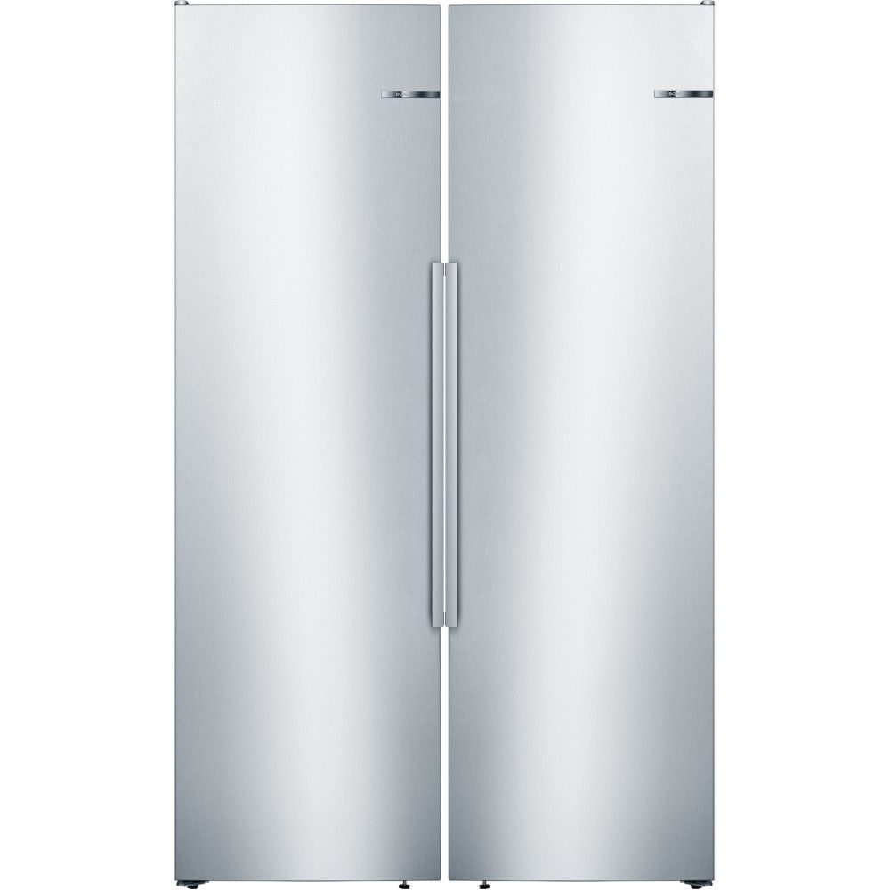 Jääkaappi ja pakastin Bosch KSV36AIEP GSN36AIDP Serie 6, 186cm, 120cm, 588l, Inox teräs