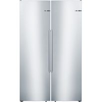 Jääkaappi ja pakastin Bosch KSV36AIEP GSN36AIDP Serie 6, 186cm, 120cm, 588l, Inox teräs