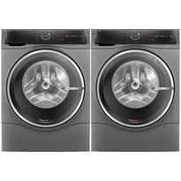 Kuivaava pesukone Bosch 2 kpl WNC254ARSN Serie 8, 60cm, 10.5/6kg, 1400rpm, antrasiitti