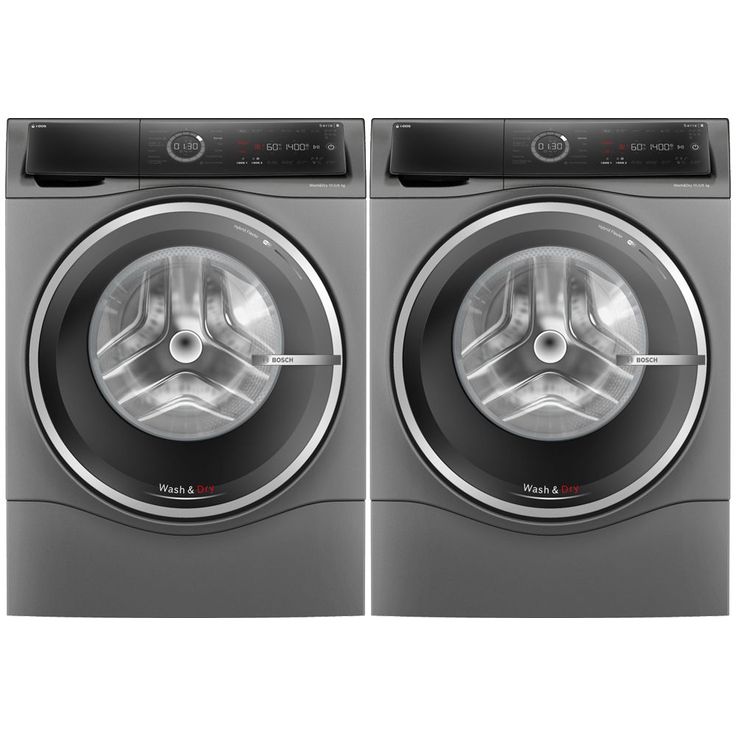 Kuivaava pesukone Bosch 2 kpl WNC254ARSN Serie 8, 60cm, 10.5/6kg, 1400rpm, antrasiitti