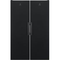 Jääkaappi ja pakastin Electrolux ERS3DE39K EUT6NE28K, 119cm, 675l, musta