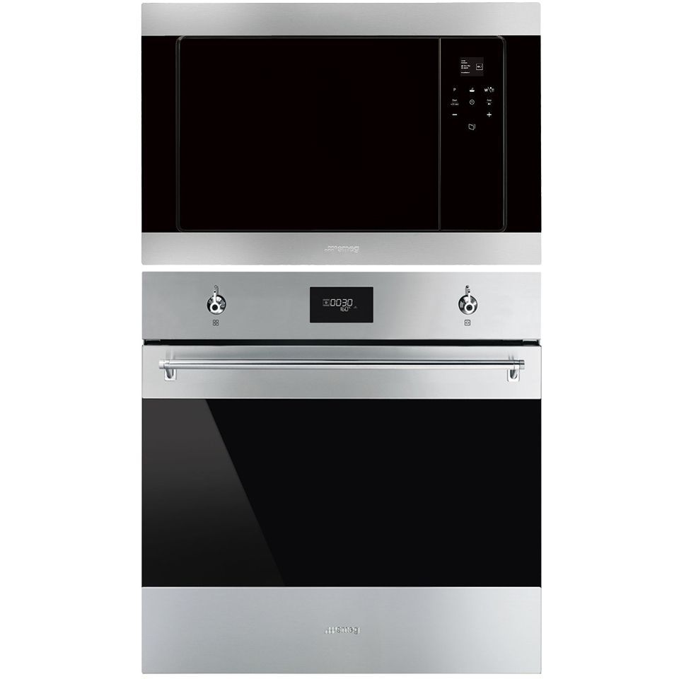 Erillisuuni ja mikroaaltouuni Smeg SF6301TVX FMI320X2, teräs