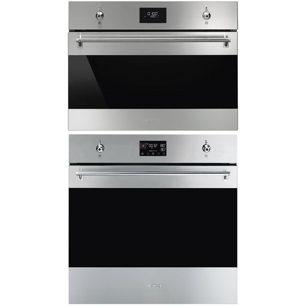 Uuni ja mikroaaltouuni Smeg SO6302S3PX SO4301M1X, 114.5cm, teräs