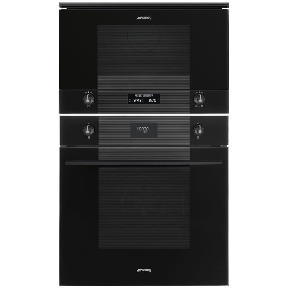 Uuni ja mikroaaltouuni Smeg SFP6101TB3 MP122B3, musta