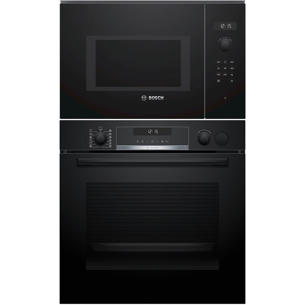 Erillisuuni ja mikroaaltouuni Bosch HRG578BB7-BFL524MB0, musta