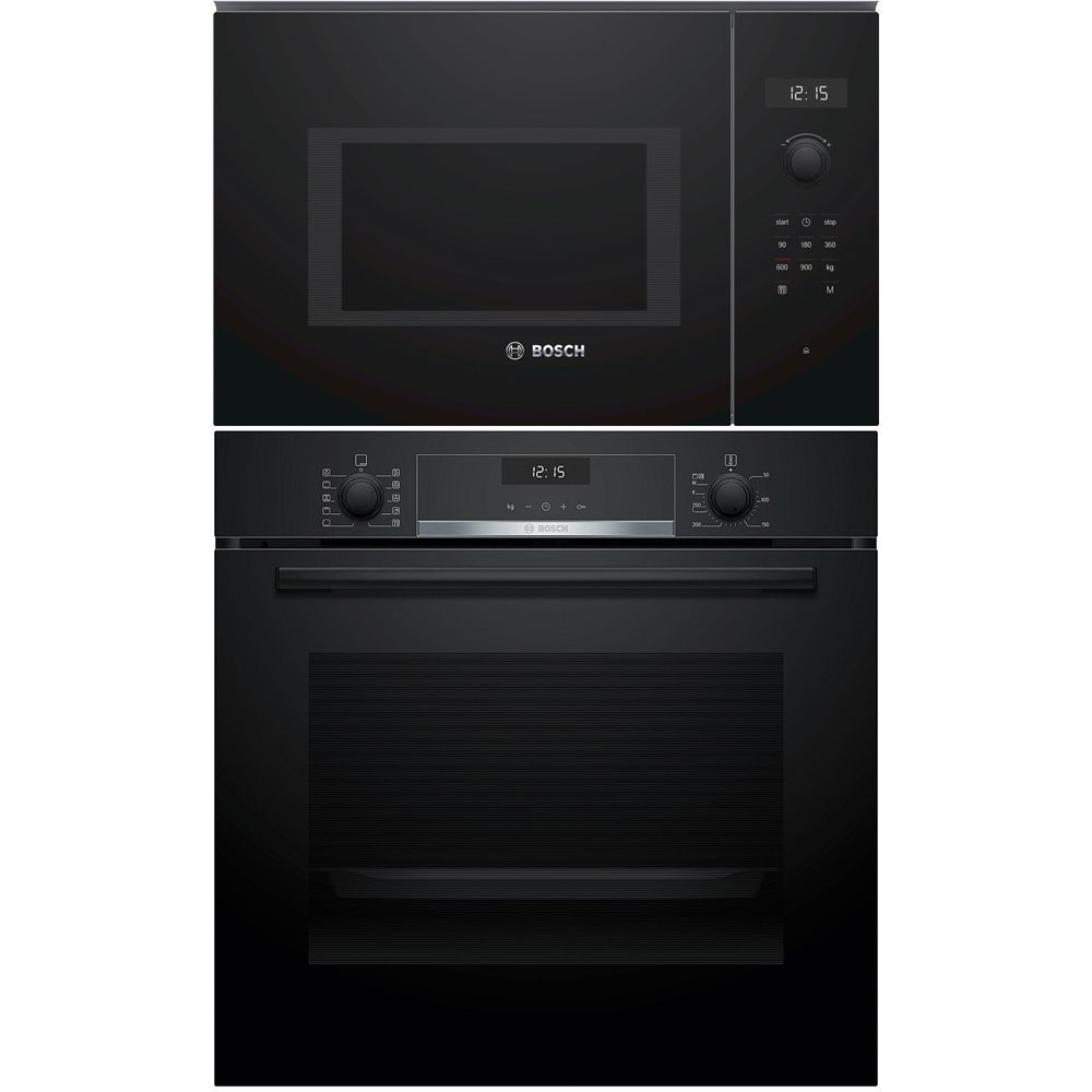 Erillisuuni ja mikroaaltouuni Bosch HBG537FB3-BFL554MB0, musta
