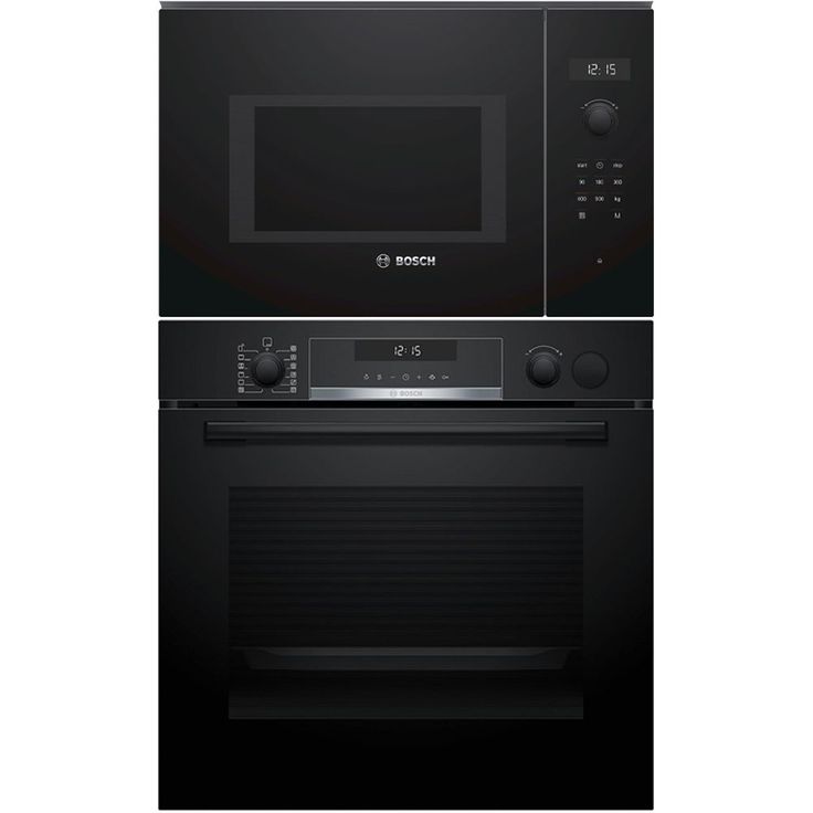 Erillisuuni ja mikroaaltouuni Bosch HRG578BB7-BFL554MB0, 118.8cm, musta